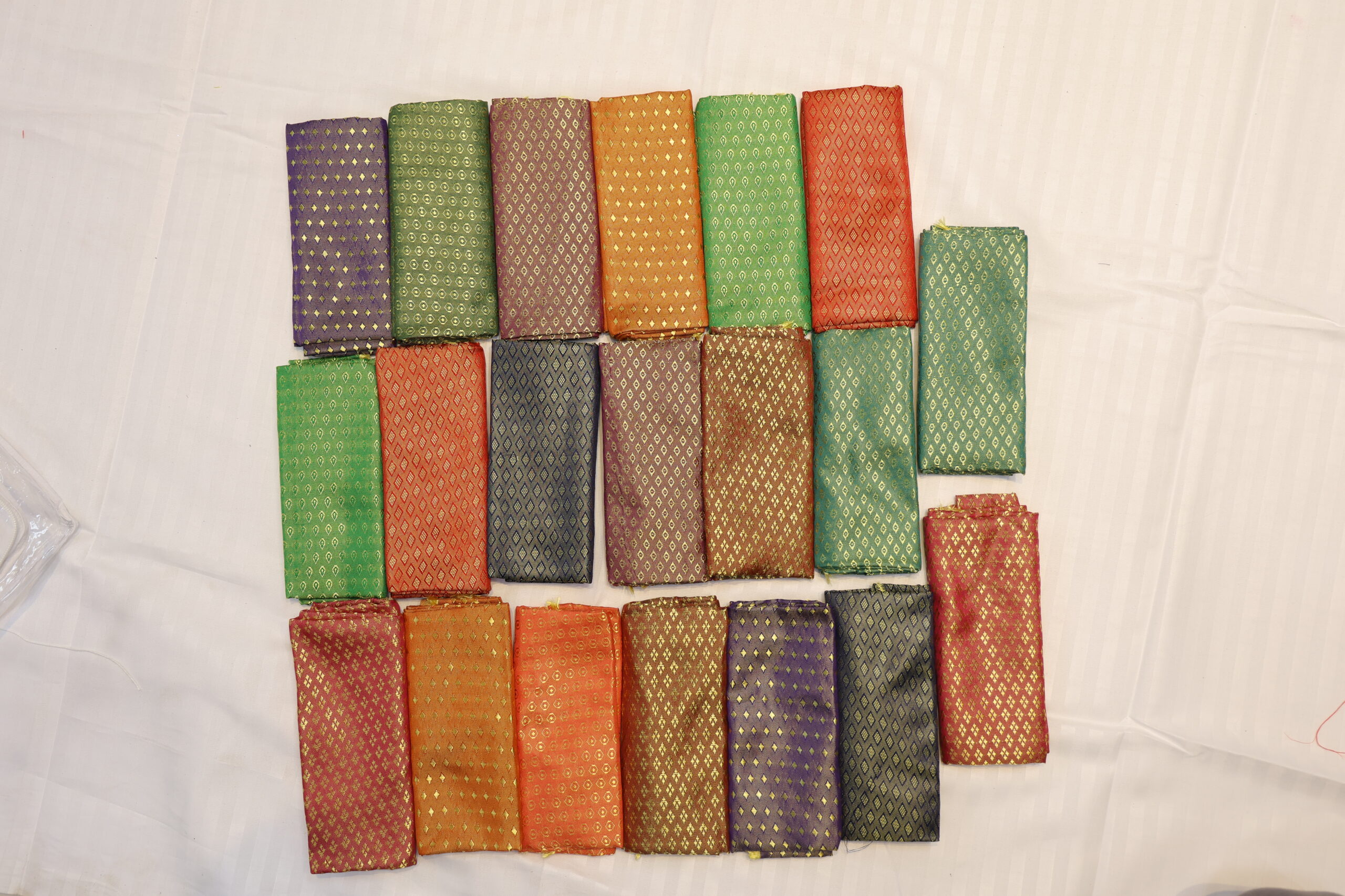 Premium Full Zari Work Chiffon Blouse Piece (80 cm) – Set of 20